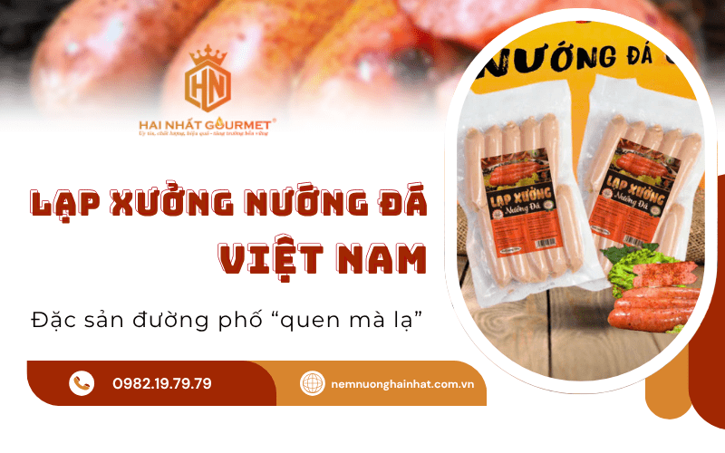 lạp xưởng nướng đá việt nam