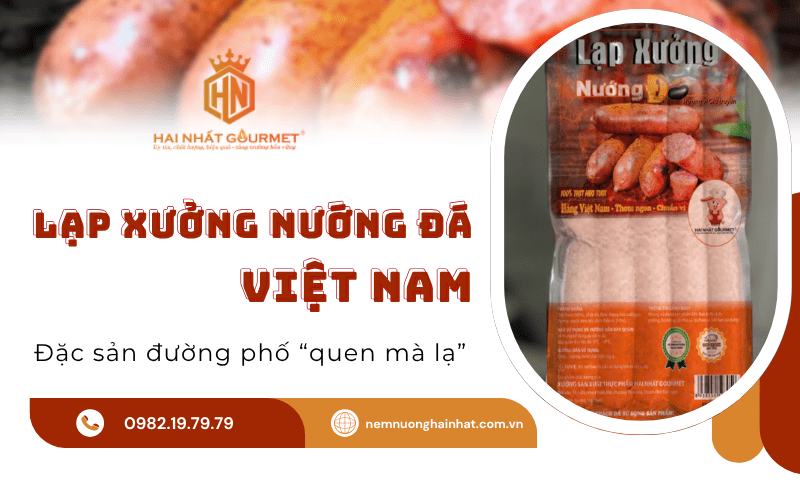 lạp xưởng nướng đá việt nam