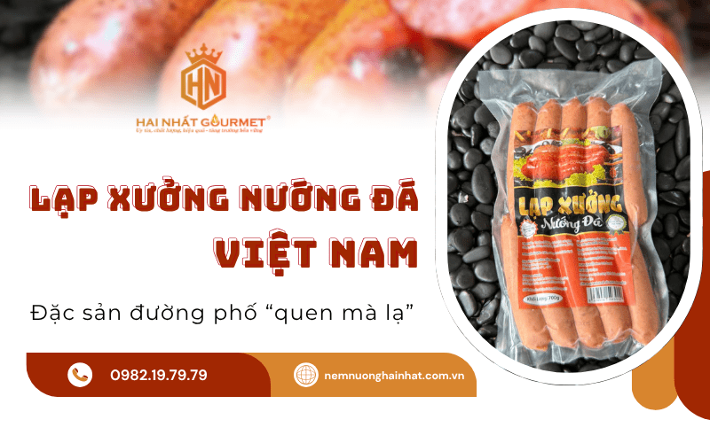 lạp xưởng nướng đá việt nam